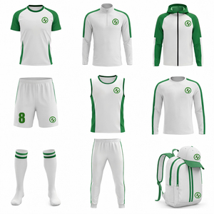 Toplu Siparişler İçin Özelleştirilebilir Yazlık Kısa Futbol Formaları Antibakteriyel Kumaş DIY Renkli Logo Numaralı Üniformalar - Product Image 1