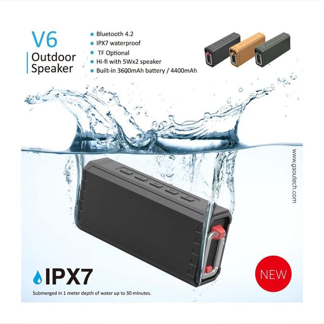 Bluetooth Speakers, Bluetooth Speaker with Loud Stereo Sound, 24-Hour Playtime, 66 ft Bluetooth Range, Built-in
