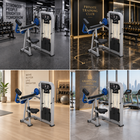 STELLARWAY Machine à Curls Biceps Professionnelle avec Câble en Acier Revêtu de Nylon de 6,35 mm pour Entraînement des Bras