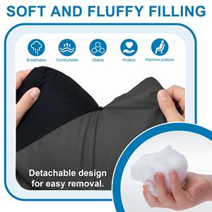 Funda acolchada impermeable para asiento de inodoro portátil con correas de fijación para el cuidado de ancianos - Product Image 2