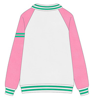 Vente en gros personnalisé Alpha Kapa Alpha Sweat-shirt en tricot brodé pour femmes-Grec Sorority Cotton Fleece Lapel Sisterhood Sweater