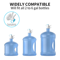 Fontaine à boire de camping pliable simple gallon distributeur de bouteille d'eau support de support avec robinet de buse anti-poussière