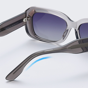 Gafas de Sol de Lujo para Hombre, Negras, al por Mayor, de Acetato, Polarizadas, Retro, Cuadradas, Modelo 2026 - Product Image 5