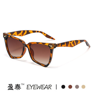 Lunettes de soleil arc-en-ciel UV400, monture PC, mode féminine, œil de chat, surdimensionnées - Product Image 5