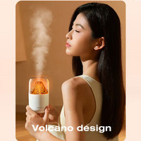 Feu Led lampe silencieux humidificateur à ultrasons aromathérapie huile essentielle Usb parfum arôme flamme diffuseur pour bureau à domicile