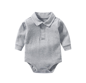 Ropones para Bebé Recién Nacido, Manga Larga, Color Sólido, 100% Algodón, Unisex, Cierre de Botones, Ropa de Primavera para Niños - Product Image 1