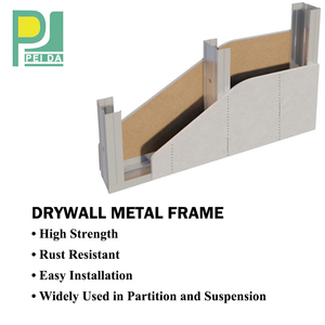 <span class=keywords><strong>2</strong></span> <span class=keywords><strong>X</strong></span> <span class=keywords><strong>4</strong></span> Profili Metallici Zincati per Pareti e Guide per Cartongesso - Product Image 5