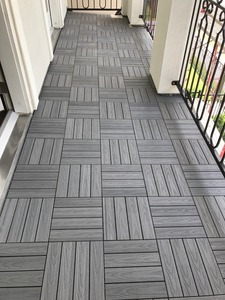 Không thấm nước co-đùn <span class=keywords><strong>WPC</strong></span> <span class=keywords><strong>DIY</strong></span> gạch ban công phổ biến vườn lồng vào nhau gạch bên ngoài Composite nhỏ decking - Product Image 5