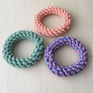Yeni dayanıklı pamuk halat köpek diş temizleme oyuncak örgülü pamuk döngü köpek oyuncak - Product Image 1