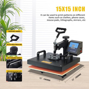 Presse à chaud 10 en 1 38x38cm pour impression sur t-shirts, mugs, chaussures, transfert par sublimation DTF, fonctionnement manuel - Product Image 3