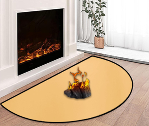 Tapis résistant aux hautes températures, facile à nettoyer et réutilisable, tapis ignifuge souterrain pour cheminées - Product Image 1