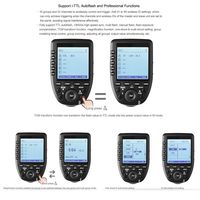 Godox Xpro Xpro-C/N/O/S/F/P Émetteur sans fil TTL 2.4G portable pour flash, déclencheur système X HSS 1/8000s