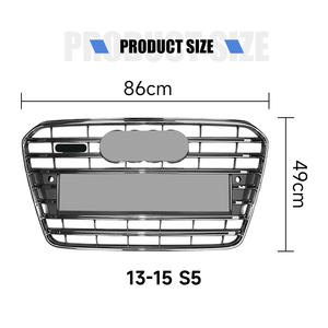 Grille avant multifonctionnelle grise pour <span class=keywords><strong>Audi</strong></span> A5 2013-2015, compatible avec <span class=keywords><strong>Audi</strong></span> A5 8.5 S5 2013-2015 - Product Image 6