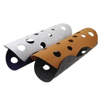 Maison de jeux pour chats, jouet tunnel, en feutre, durable et écologique, 20 pièces