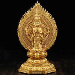 Statues de Bouddha chinoises, Bouddha à mille bras tibétain, statue de Guanyin, décoration d'intérieur - Product Image 2