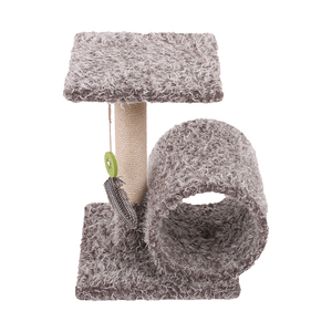 Fábrica de China, Envío Gratis, torre de árbol de gato, diseño de felpa rizado moderno Simple, poste de rascado de Sisal, marco de escalada, cartón embalado - Product Image 5