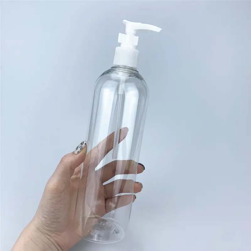 Bouteille en plastique de pompe de lotion de shampooing écologique de 500ml bouteille de douche de lavage de corps