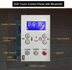 Современная умная сухая дальняя инфракрасная комнатная сауна на 2 человека с 2 откидными креслом - Product Image 6