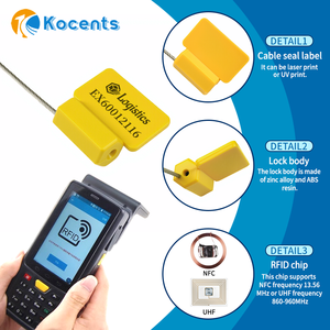 Kocents RFS-002 tùy chỉnh chiều dài RFID dây thép con dấu an toàn và giả mạo bằng chứng RFID Cáp tag con dấu - Product Image 3
