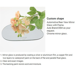 Customized 2mm Float Glass <strong>Chrome</strong> Convex <strong>Mirror</strong> or Aluminum Curved <strong>Mirror</strong> Glass for Truck <strong>Mirrors</strong> - Product Image 5