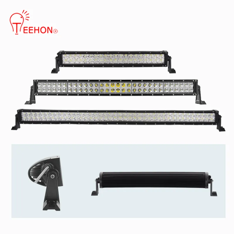 21 32 42 5052インチライトバーled 4d ledライトバー32インチ180w湾曲バー12v suv農業機器用