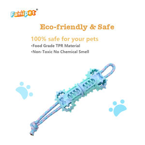 Famipet üretici toptan yeni tasarım köpek diş temizleme dayanıklı Tpr interaktif köpek römorkör halat oyuncak Pet çiğnemek oyuncak - Product Image 3