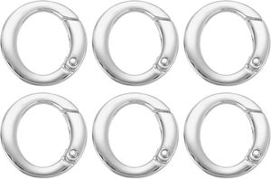 Round Shaped Spring Snap Keychain <b>Clip</b> Metal Trigger Keychain <b>Hook</b> <b>Clip</b> Key <b>Hook</b> Buckle - Product Image 1