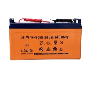 Hoge Efficiënte Outdoor Deep Cycle Solar Batterij 12V 200ah Zonne-straat Licht Laadregelaar Solar Batterij Opslag