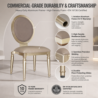 Chaises de restaurant de luxe nordique, différents modèles, chaise de mariage de luxe, chaise de salle à manger crème avec pieds dorés