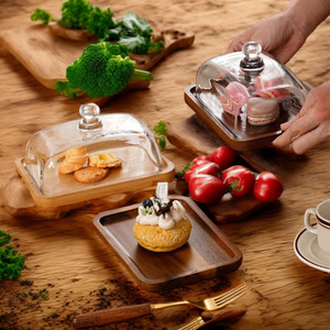 Piring Mentega Kaca Persegi Panjang Laris Manis dengan Tutup Kaca, Piring Keju, Piring Camilan, Piring <span class=keywords><strong>Dessert</strong></span>, Piring Kue Chaozhou - Product Image 3