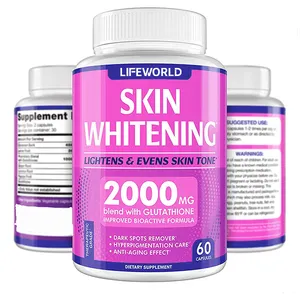 Hete Verkoop Schoonheid Anti-Veroudering L-Glutathion Collageen Vitamine C Whitening Pillen Glutathion Huid Whitening Capsules