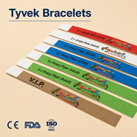 Bracelet de billetterie, Bracelet Tyvek, Bracelet en papier, Bracelets personnalisables
