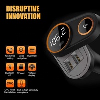 Chargeur de voiture USB double 4.8A, musique audio MP3, kit voiture Bluetooth, lecteur MP3 de voiture, émetteur FM