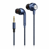 Hi-Fi Stereo Bass Berat 3.5mm Berkabel In-Ear IPX4 Tahan Air dengan Mikrofon untuk Ponsel Earphone Earbud Headphone Headset Gaming