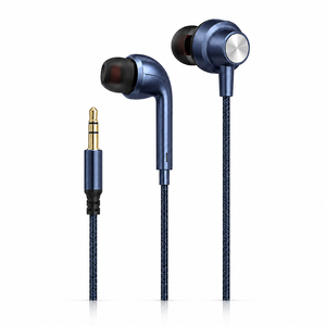 Écouteurs intra-auriculaires filaires stéréo élégants 3,5 mm avec micro pour <span class=keywords><strong>iPhone</strong></span>/Samsung/Xiaomi/Huawei - Product Image 1