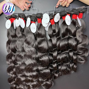 <span class=keywords><strong>Prix</strong></span> de gros d'usine Bundle de cheveux indiens bruts, 100% extensions de cheveux humains, vendeurs de cheveux bruts Cheveux indiens vierges naturels - Product Image 1