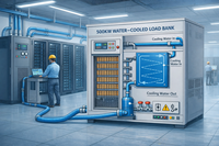 Banco de carga refrigerado por agua PLB-LRW500 |   Banco de Carga Resistivo Refrigerado por Líquido |   Control por PLC |   Pruebas de Centros de Datos / UPS / Generadores
