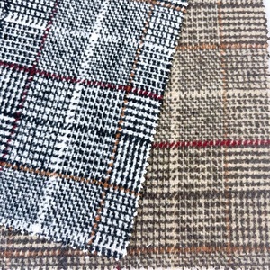 Hot Sale <strong>Tweed</strong> Wool Fabric Woven <strong>Suit</strong> <strong>Women</strong> Brushed Polyester Fleece Fabric Woven Fancy Clothing Material Fabric for Coat - Product Image 2