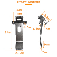 Avec support Downlight Strong Spring Clip 98mm Extended Plafonnier Fixe Torsion Spring Factory Wholesale Lighting Spring Clip
