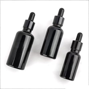 Botella cuentagotas de vidrio negro mate de 30 ml con pipeta - Product Image 2