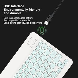 Combo Tastiera e Mouse Wireless Bluetooth Ricaricabile, Mini e Sottile, per <span class=keywords><strong>iPad</strong></span> Pro 2020/11/10.5/8th/7th/6th/<span class=keywords><strong>Air</strong></span> - Product Image 4