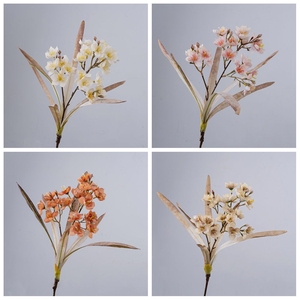 CL22006 Fleurs de jonquilles artificielles Fleur de jonquille en soie Faux Narcisse pour mariage Bouquet de mariée Couronne Décoration de jardin - Product Image 5