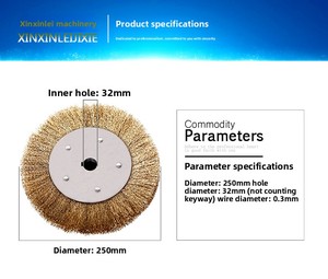 Messingdrahtbürste 3 Zoll Borstenlänge 1 Zoll Durchmesser - Product Image 3