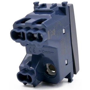 Interrupteur inverseur gris à un seul pôle compatible avec Vimar Arke - Product Image 2