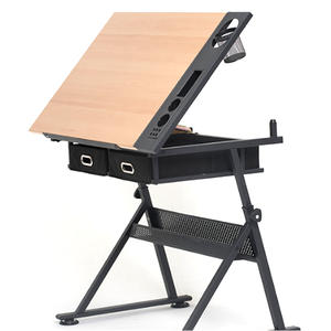 Xinyiart đa chức năng nghệ sĩ phác thảo trạm có thể điều chỉnh nghiêng gỗ bàn vẽ bàn A1 soạn thảo bảng với 2 ngăn kéo - Product Image 4