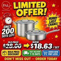 Harga Pabrik Set Peralatan Masak Modern Industrial Tanpa Lapisan Grosir 4-Piece 410 Brushed untuk Dapur Kelas Menengah Afrika yang Ditingkatkan