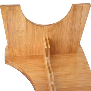 Tabouret de toilette en bois massif, 39.5x21.5x17.8cm, repose-pieds antidérapant pour personnes âgées et enfants - Product Image 2