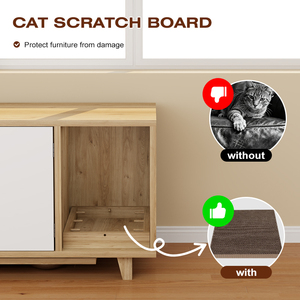 Mobiletto <span class=keywords><strong>per</strong></span> lettiera <span class=keywords><strong>per</strong></span> gatti <span class=keywords><strong>in</strong></span> <span class=keywords><strong>legno</strong></span> stile nordico all'ingrosso con tisaracce, multiuso, come casetta <span class=keywords><strong>per</strong></span> gatti e comodino contenitore - Product Image 3
