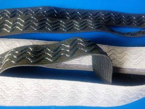 Benutzer definierte Silikon Anti-Rutsch-Nylon-Gummiband Schwarz und Band Jogging hose Gurtband Bund Hosen Gürtel Kleidung Elastic Tape - Product Image 2
