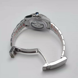 <span class=keywords><strong>Orologio</strong></span> <span class=keywords><strong>da</strong></span> Uomo con Movimento NH35, Lente d'Ingrandimento, Cassa in Acciaio Inossidabile, Quadrante Grigio, Lancette Luminose Verdi, Ghiera Argentata Stile SUB - Product Image 6